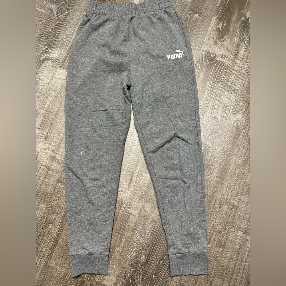 Boys Gray Puma Joggers Size 14-16